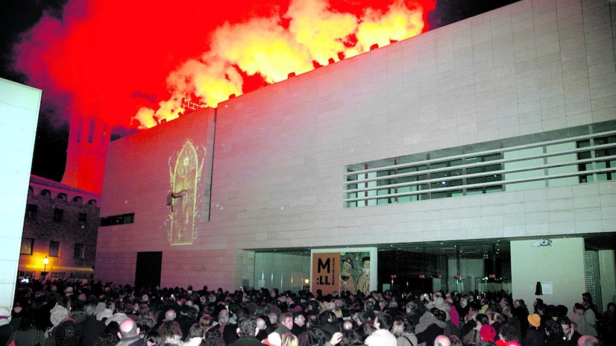 Espectacular i concorreguda inauguració del Museu de Lleida el 2007.