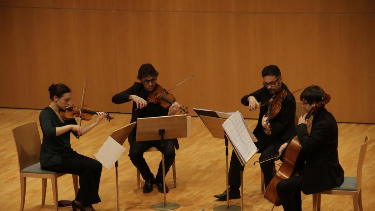 Un moment del concert que va tenir lloc ahir a l’Auditori.