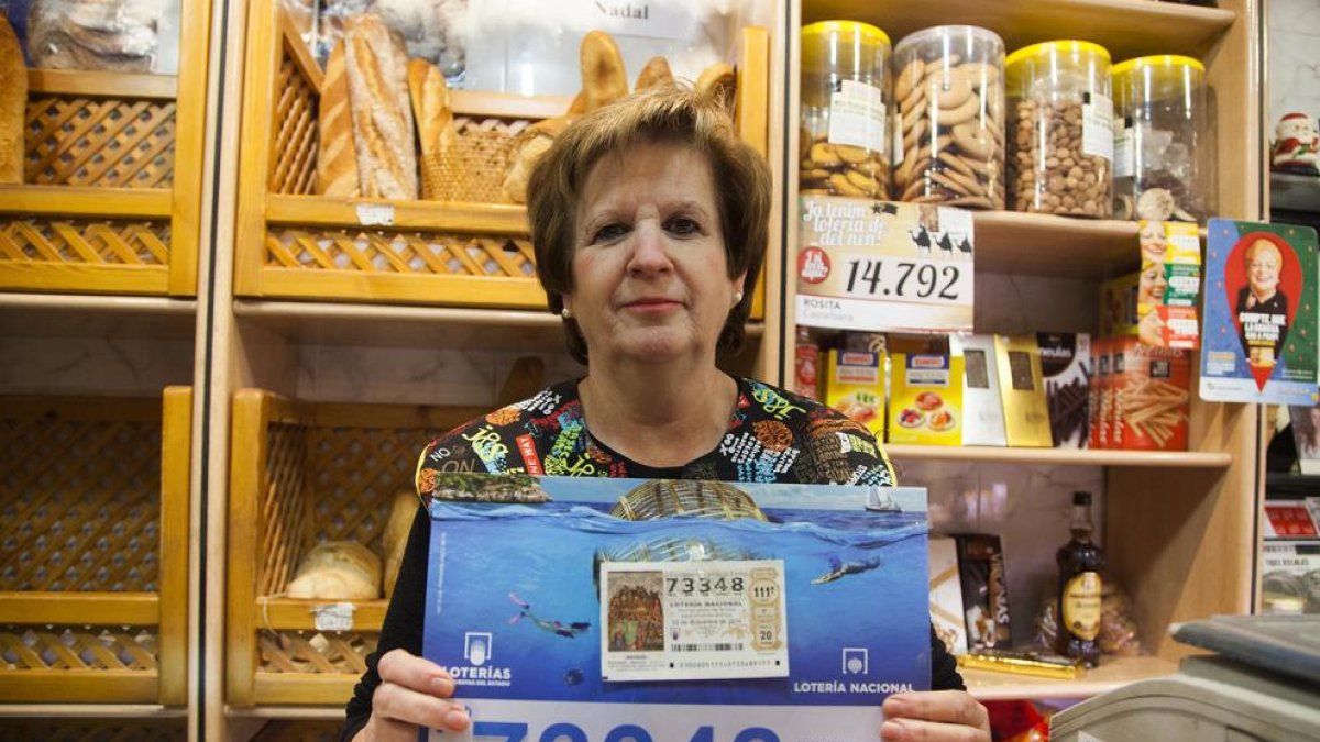 La pastisseria Rosita de Castellserà va repartir 10.000 euros amb el número 73348, comprat a Ivars.