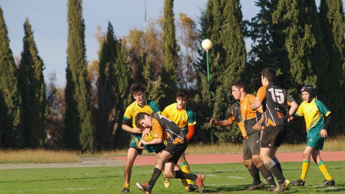 Más de 300 jugadores en la V Trobada de Escuelas de rugby del Inefc