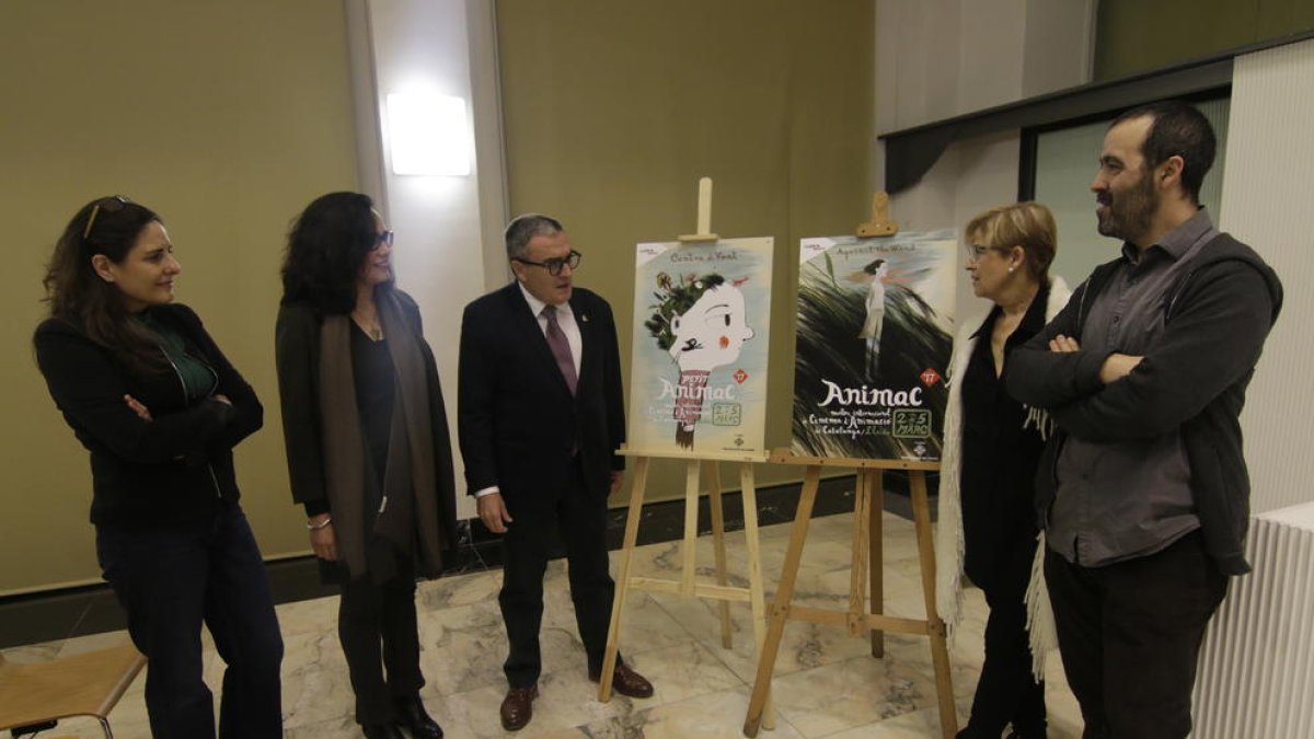 Presentación ayer en la concejalía de Cultura de Lleida del lema, los carteles y los primeros detalles del 21 festival Animac, en marzo.