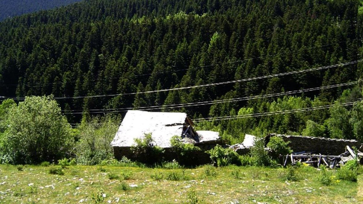 La borda de l’Andreuet, en la cota 1.500 de la Bonaigua.