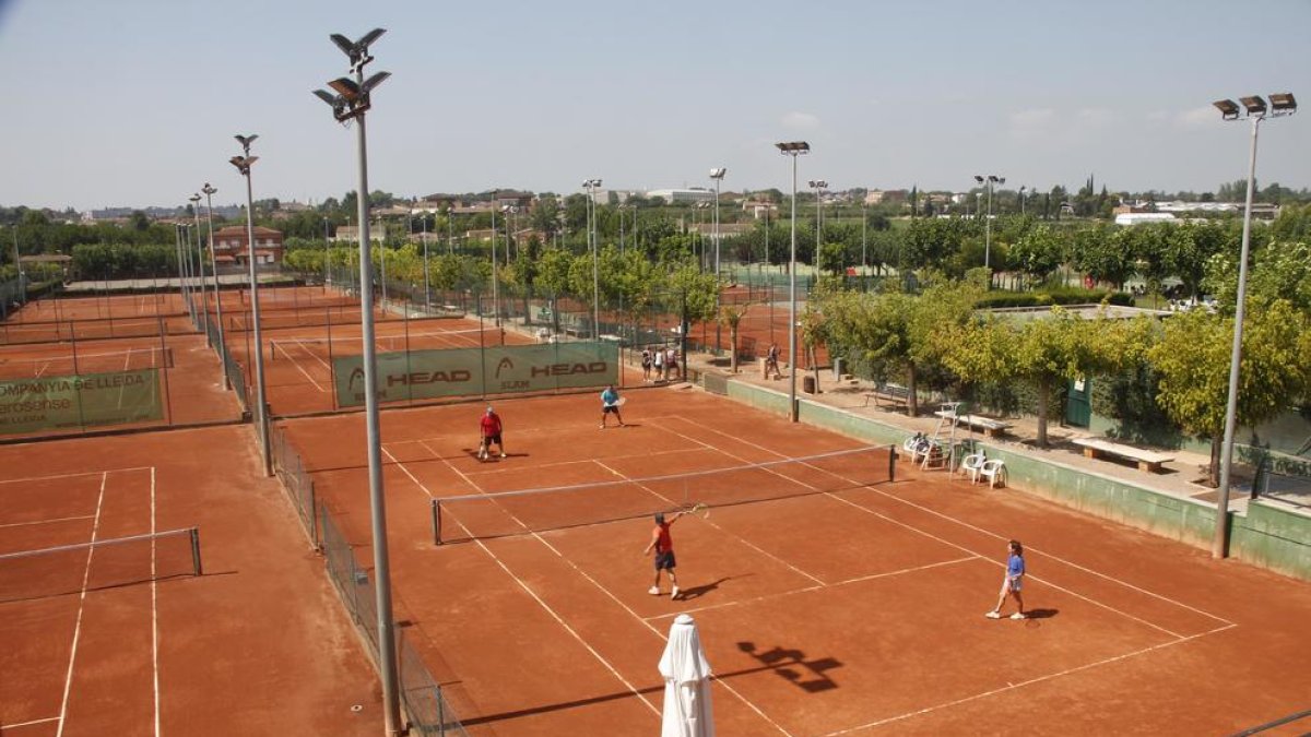 Vista de les instal·lacions del Club Tennis Urgell.