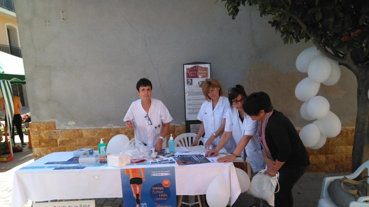 Imatge d’un dels actes que es van organitzar a Almacelles.