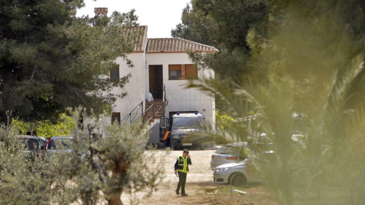 Imagen de la vivienda en Teulada donde fue capturado el presunto yihadista. 