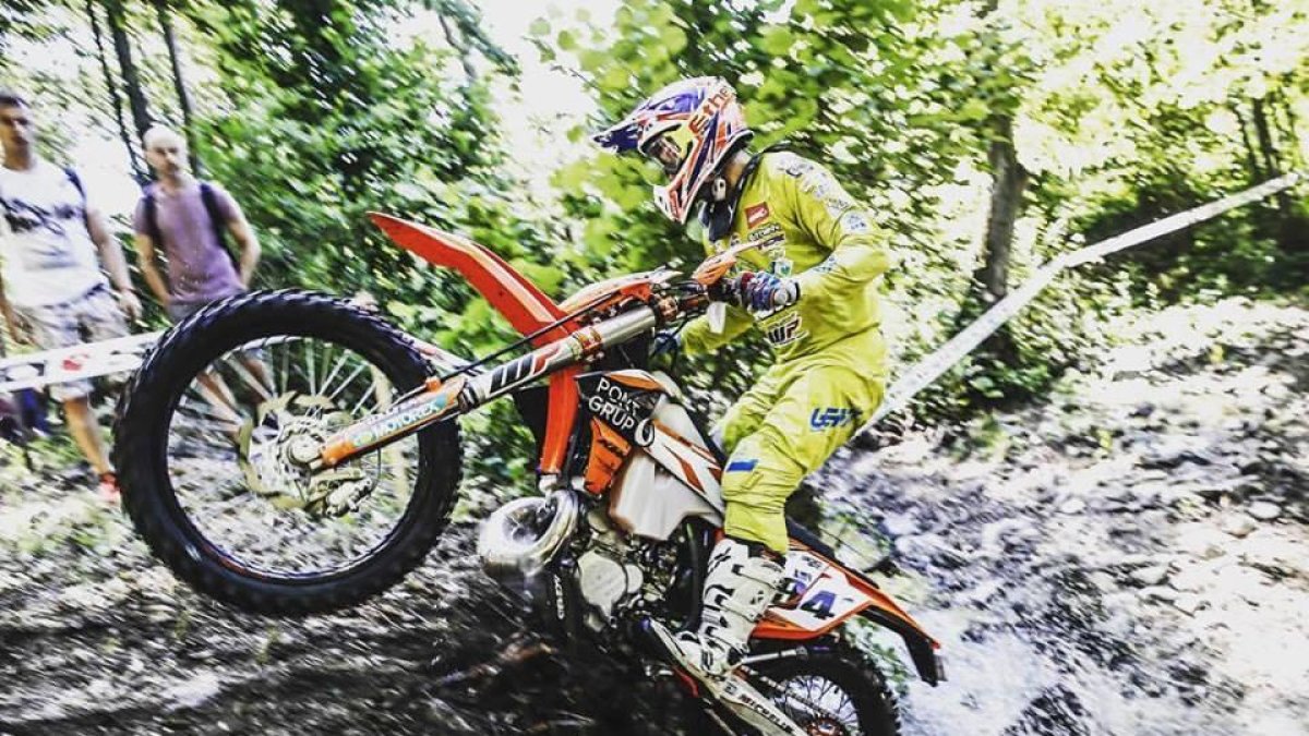 Betriu logró ayer su mejor resultado en el Mundial de enduro.