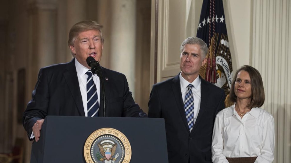 Trump va anunciar ahir el nomenament de Neil Gorsuch com a jutge vitalici al Suprem.