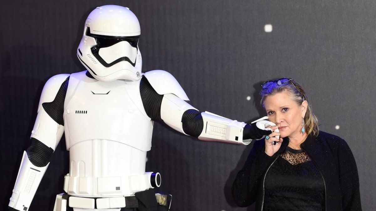 L'actriu Carrie Fisher, de 60 anys.