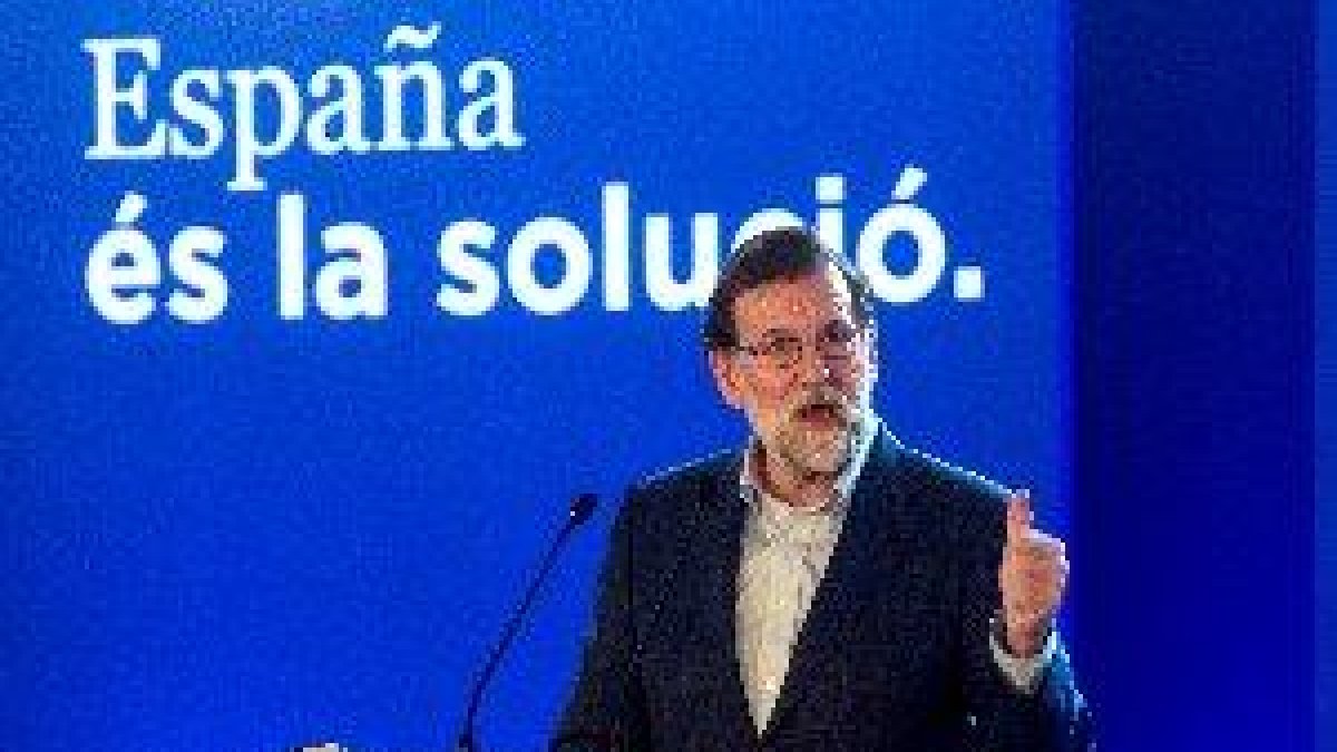 Rajoy arremet contra PSC i avisa que només el vot al PP té una destinació clara