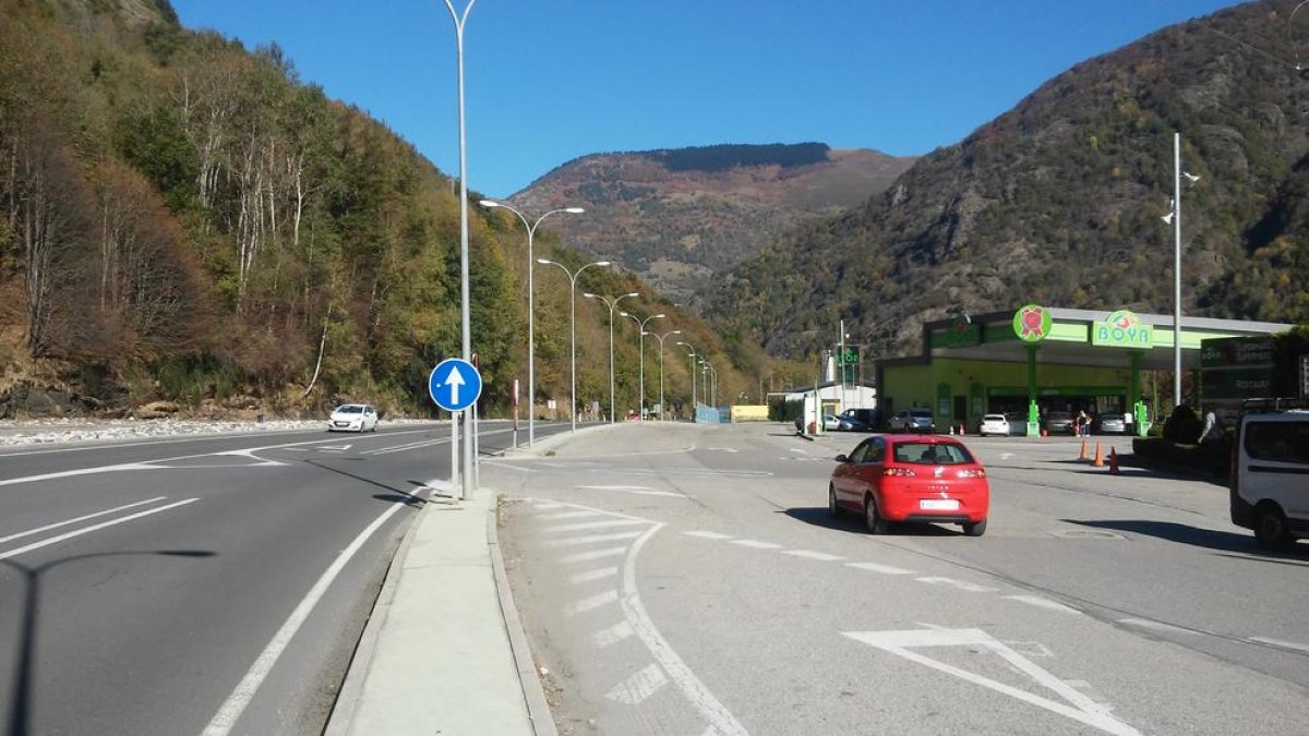 La zona on s’haurà de construir la nova oficina de turisme de Les.