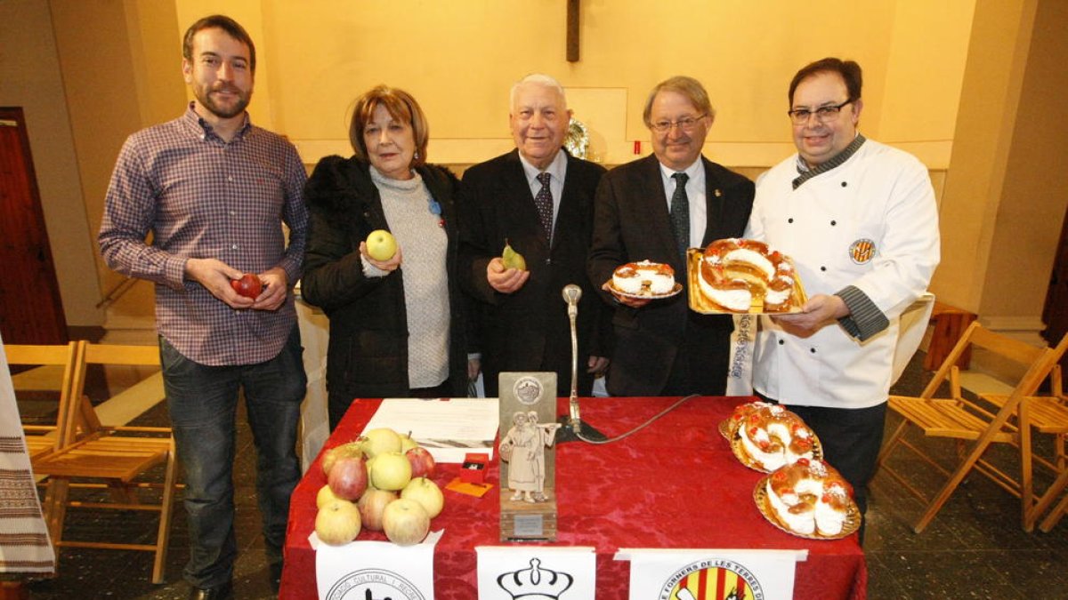 Un moment de la presentació ahir de la festa a Lleida.