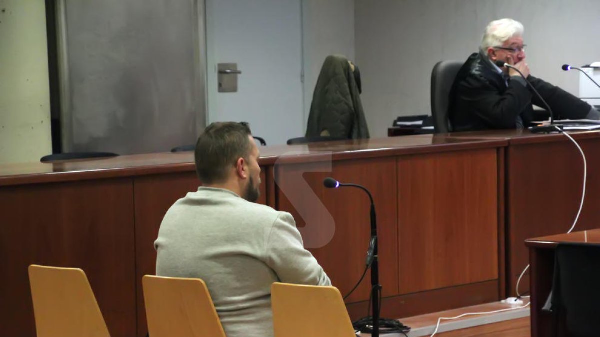 L'acusat durant la celebració del judici a l'Audiència Provincial de Lleida.