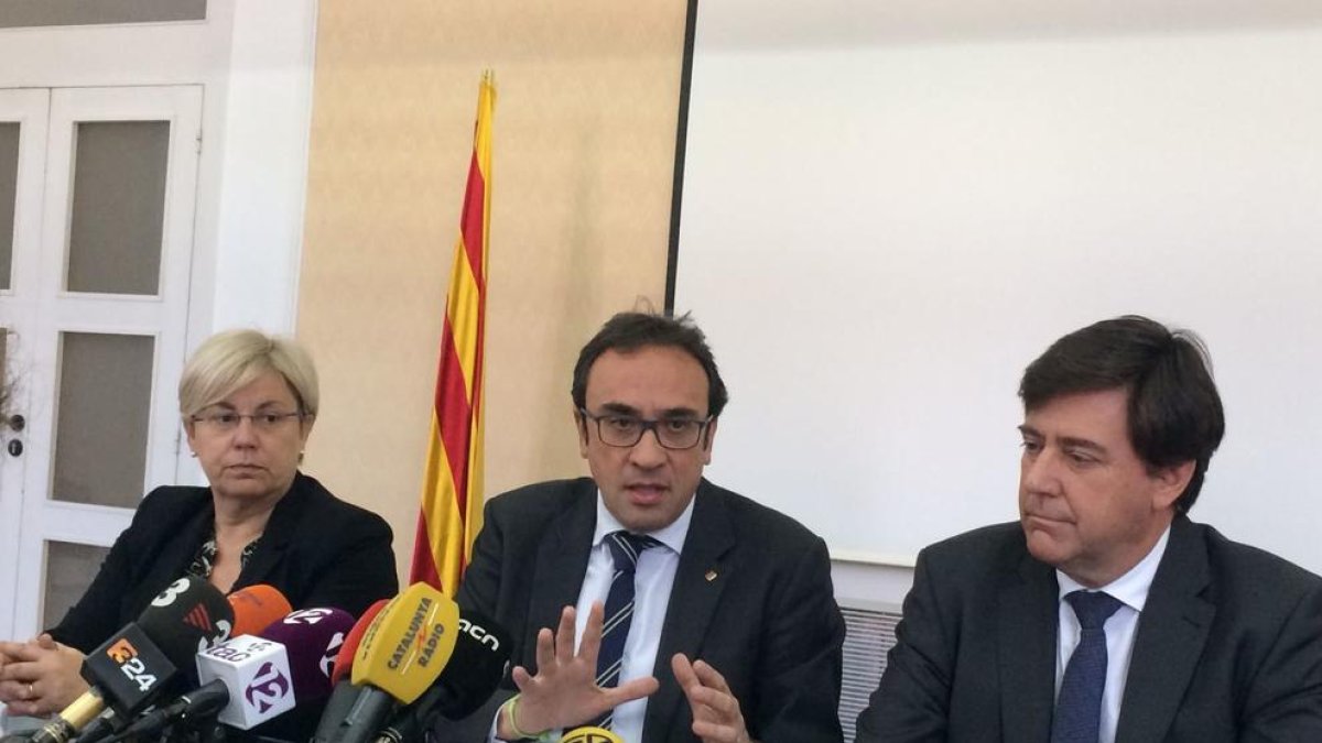 Rull ha explicat aquest divendres a Tarragona el proyecte de portada d'aigua de Rialb.