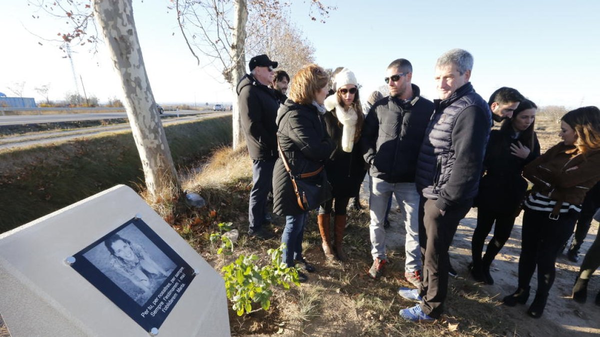 Homenaje a la joven de Les Borges fallecida en un accidente en la N-240