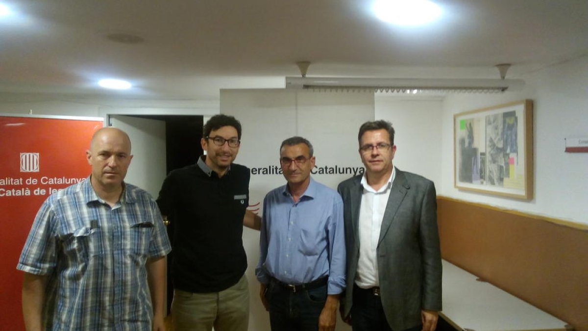 Comes, Gilabert y Talarn se reunieron con Joan Ramon Segura.