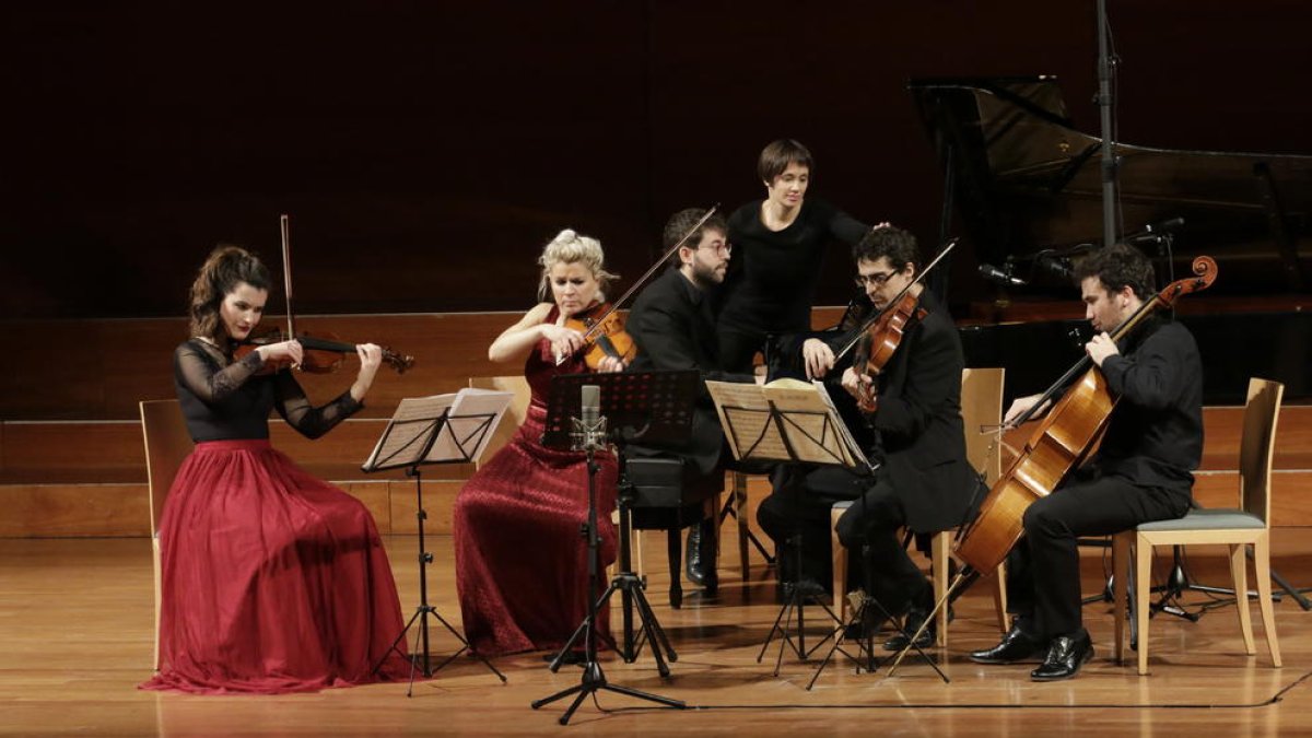 Recital de presentación ayer en el Auditori de Artístics Produccions.