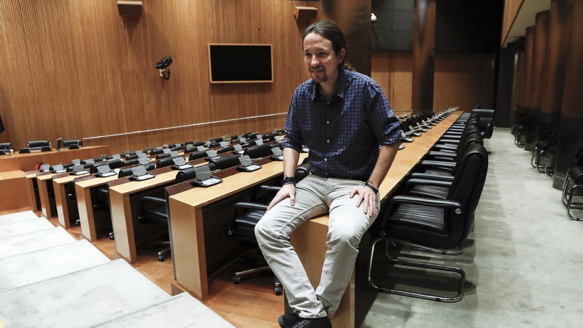 El secretari general de Podem, Pablo Iglesias.