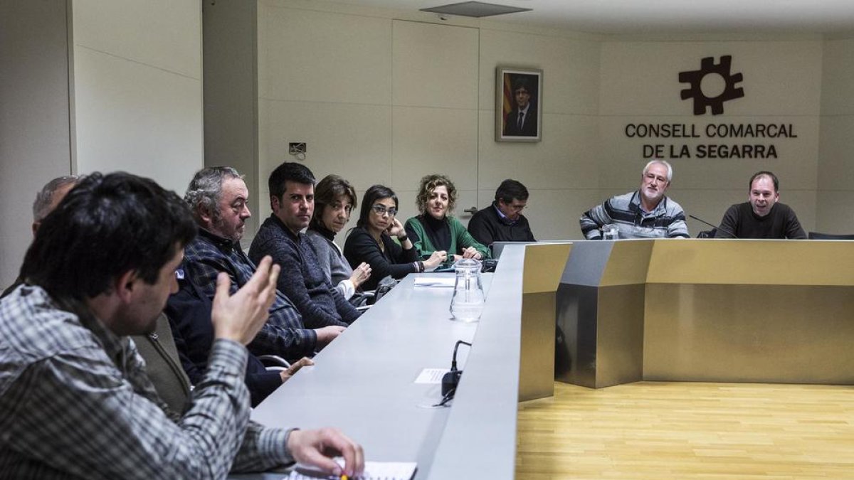 Un momento de la reunión del pasado miércoles.