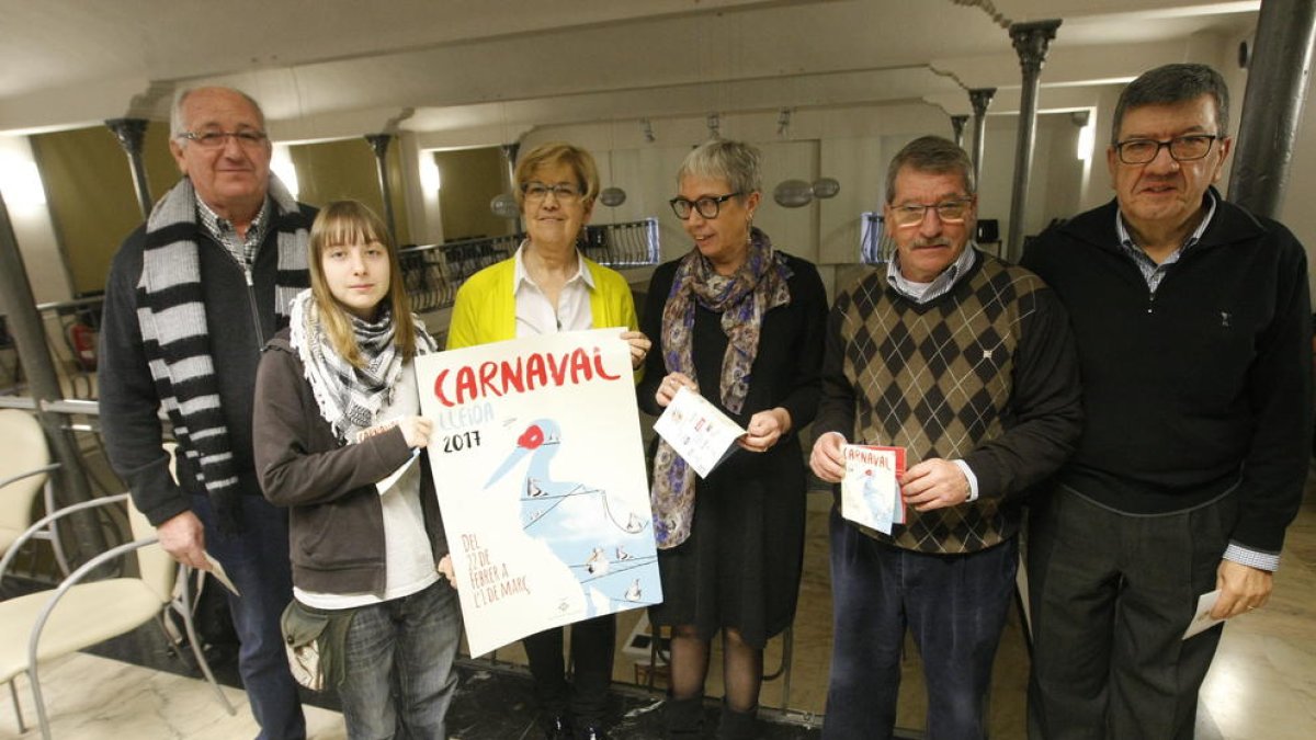 El acto de presentación del Carnaval de Lleida 2017