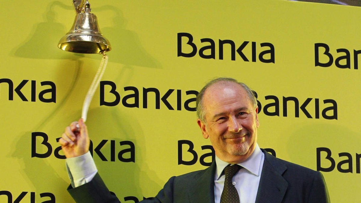 Rato, en l’inici de la sortida a borsa de Bankia el 2011.