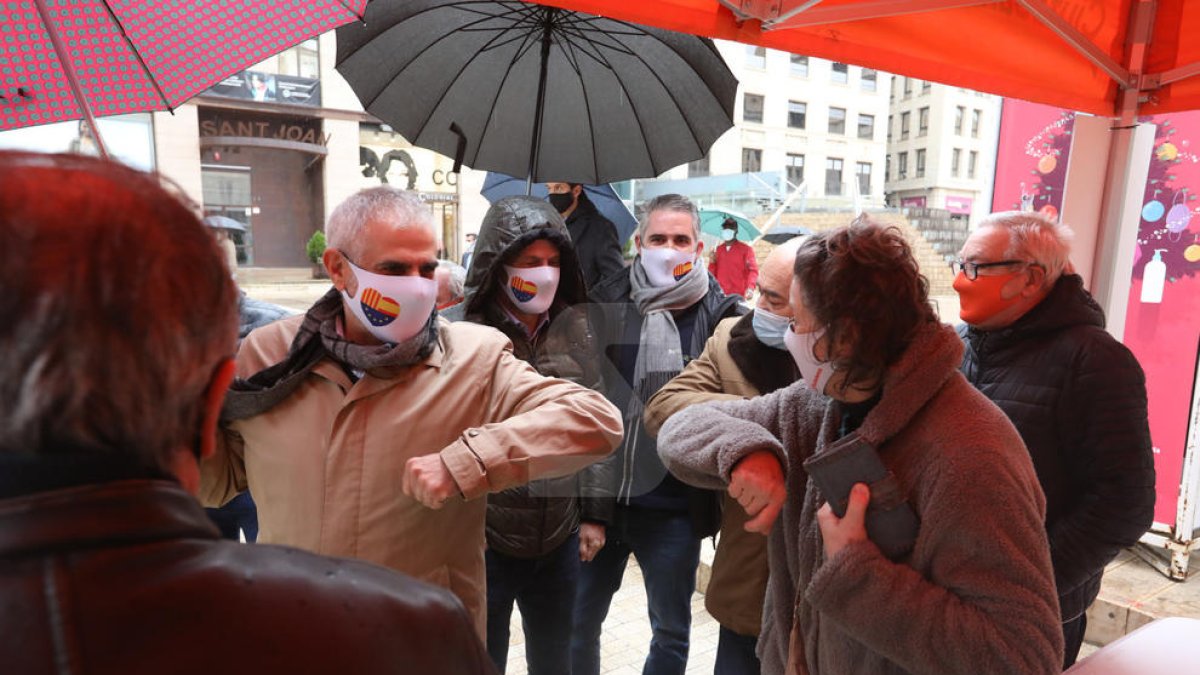 Acte de campanya de Ciutadans a Lleida, amb Carlos Carrizosa