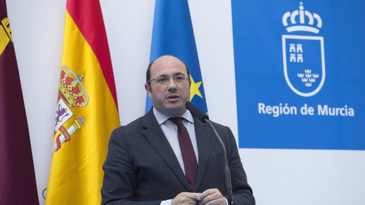 El presidente de la Región de Murcia, Pedro A Sanchez, imputado por el caso Auditorio.