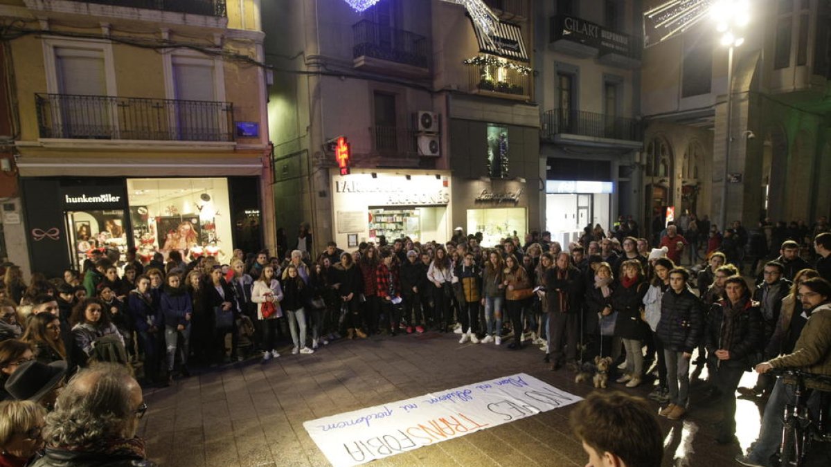 Imatge d’arxiu d’una protesta contra l’assetjament a Lleida.