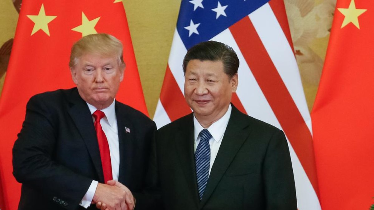 Imagen de archivo de Donald Trump y Xi Jinping.