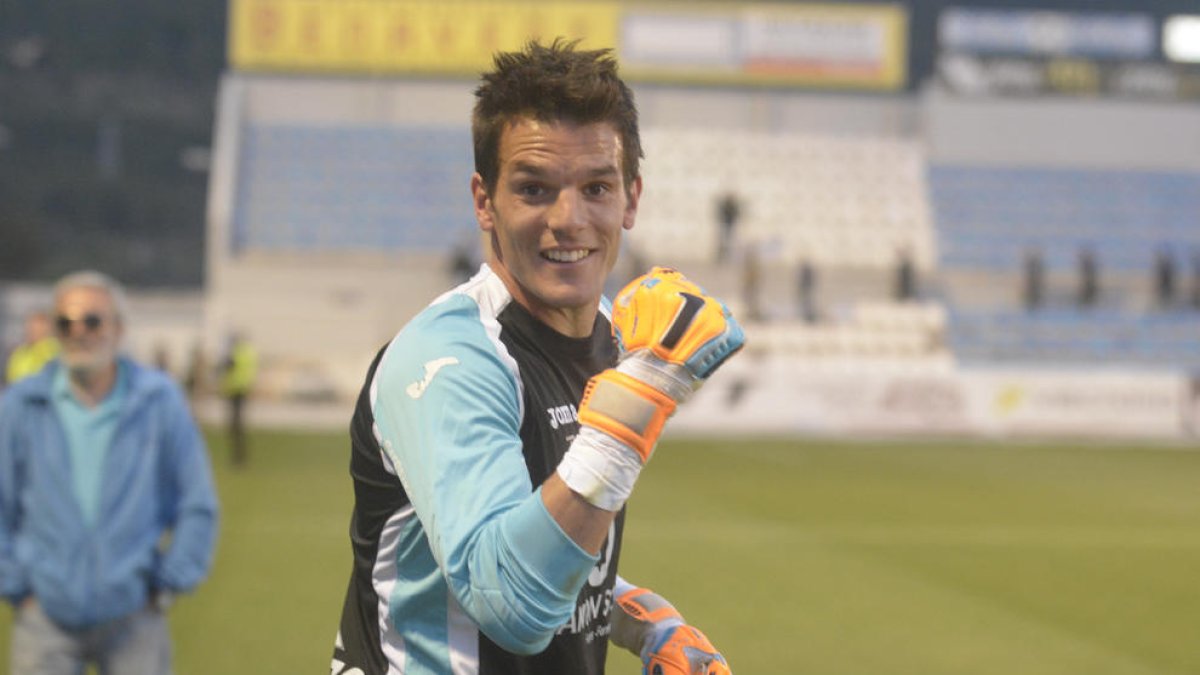 Pau Torres, en una imatge de la seua primera etapa al Lleida Esportiu, on va estar tres temporades.