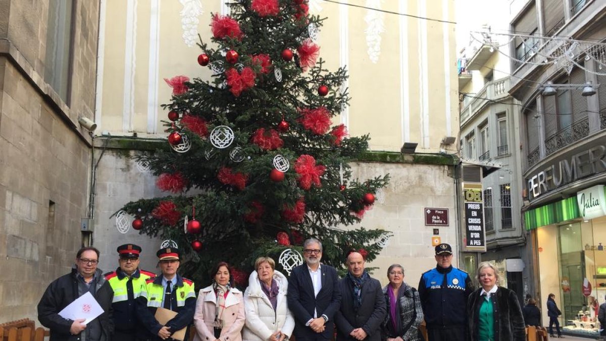 La presentació del dispositiu de seguretat i trànsit a Lleida durant la campanya de Nadal.