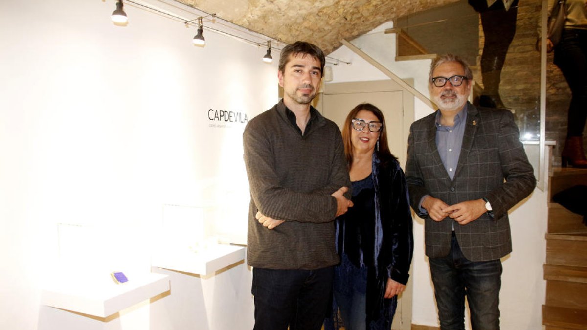 Manel Capdevila, Margarida Aldabó i l’alcalde, Fèlix Larrosa.