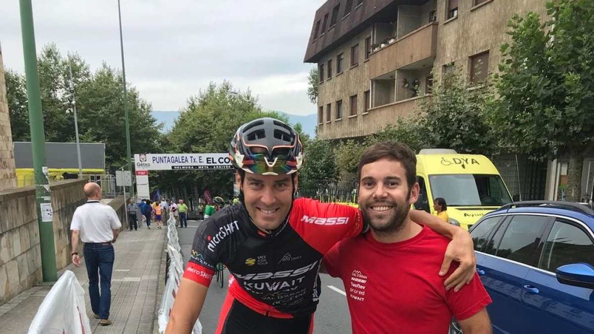 Ruben Caseny després de participar en la prova de Getxo.