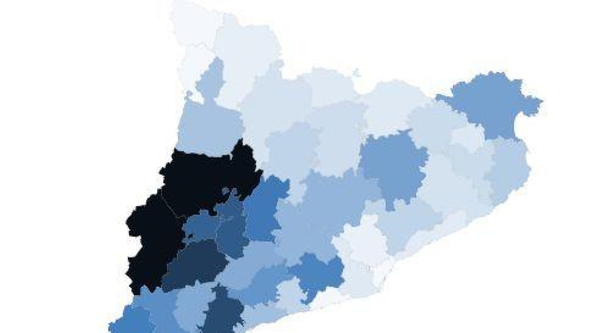 Distribució de les DUN presentades