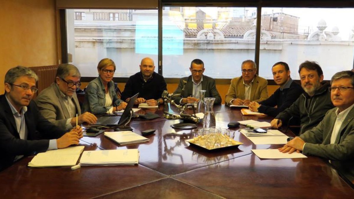 Imatge d’arxiu d’una reunió del consell de l’EMU.