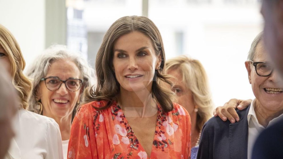 La reina Letizia en su última visita a Lleida.