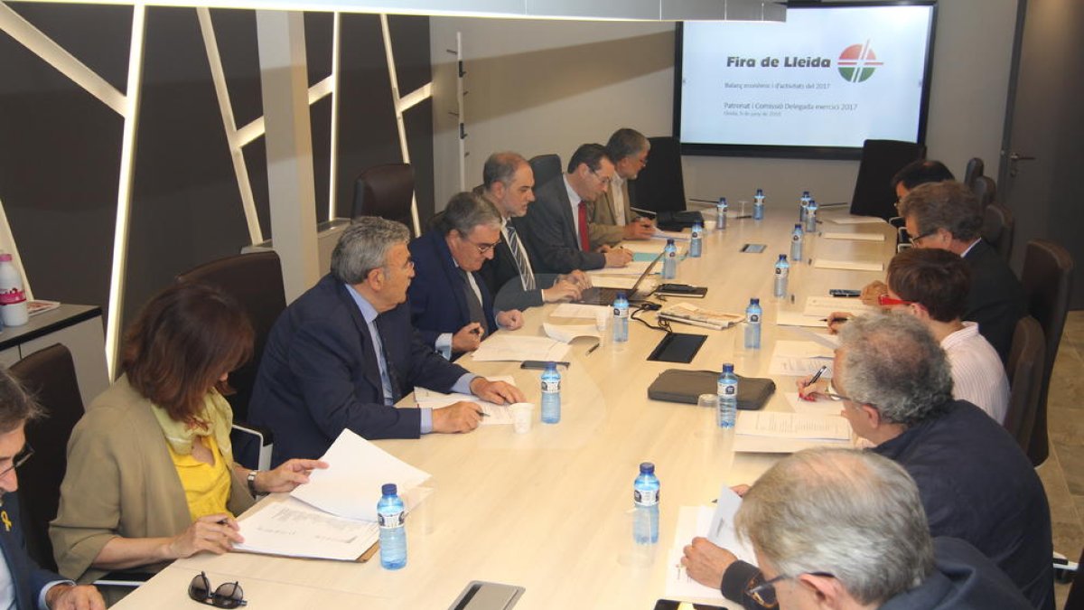 La reunió del patronat de Fira de Lleida.