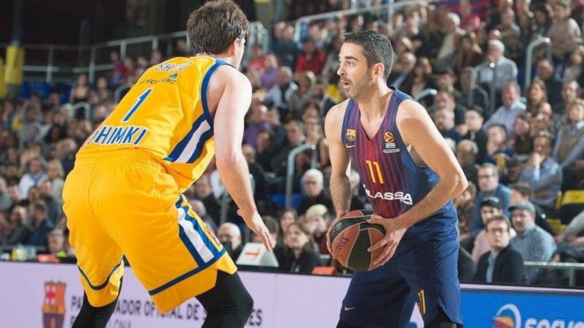 Juan Carlos Navarro, en una acción del partido de ayer.