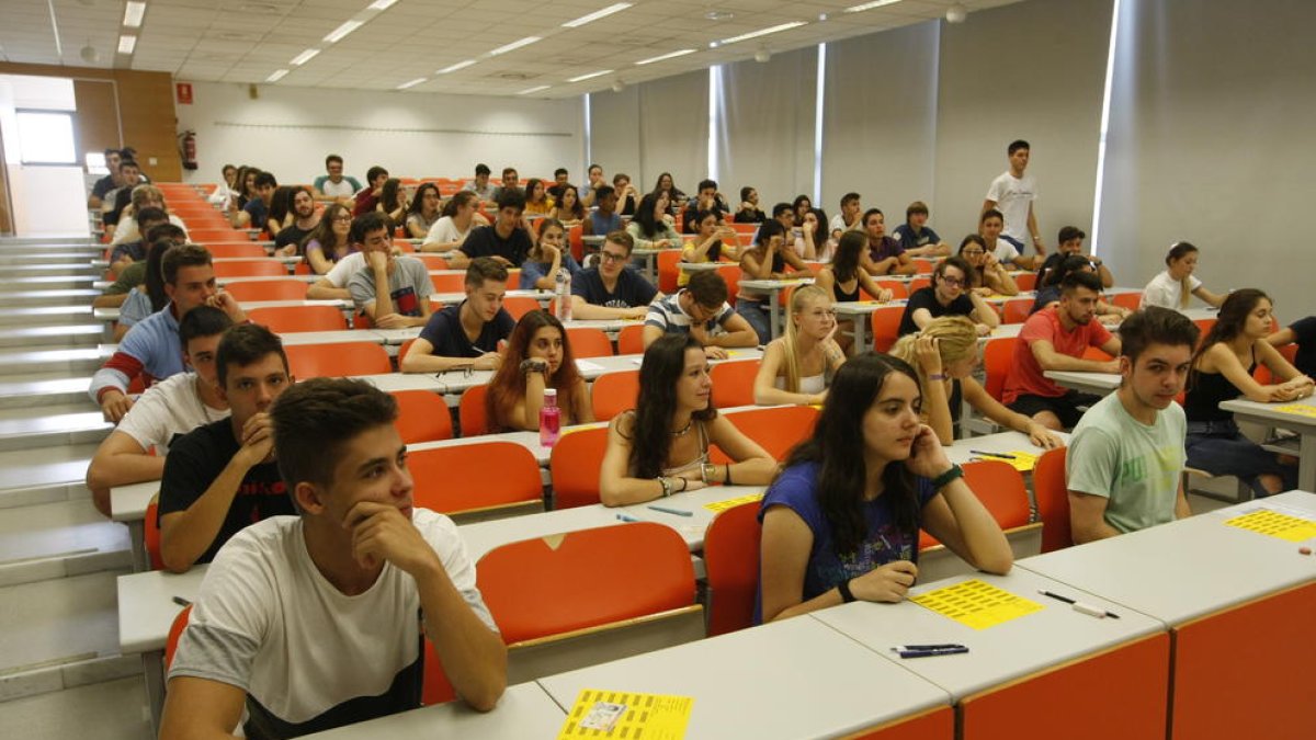 Alumnos que se presentaron a la selectividad de septiembre.