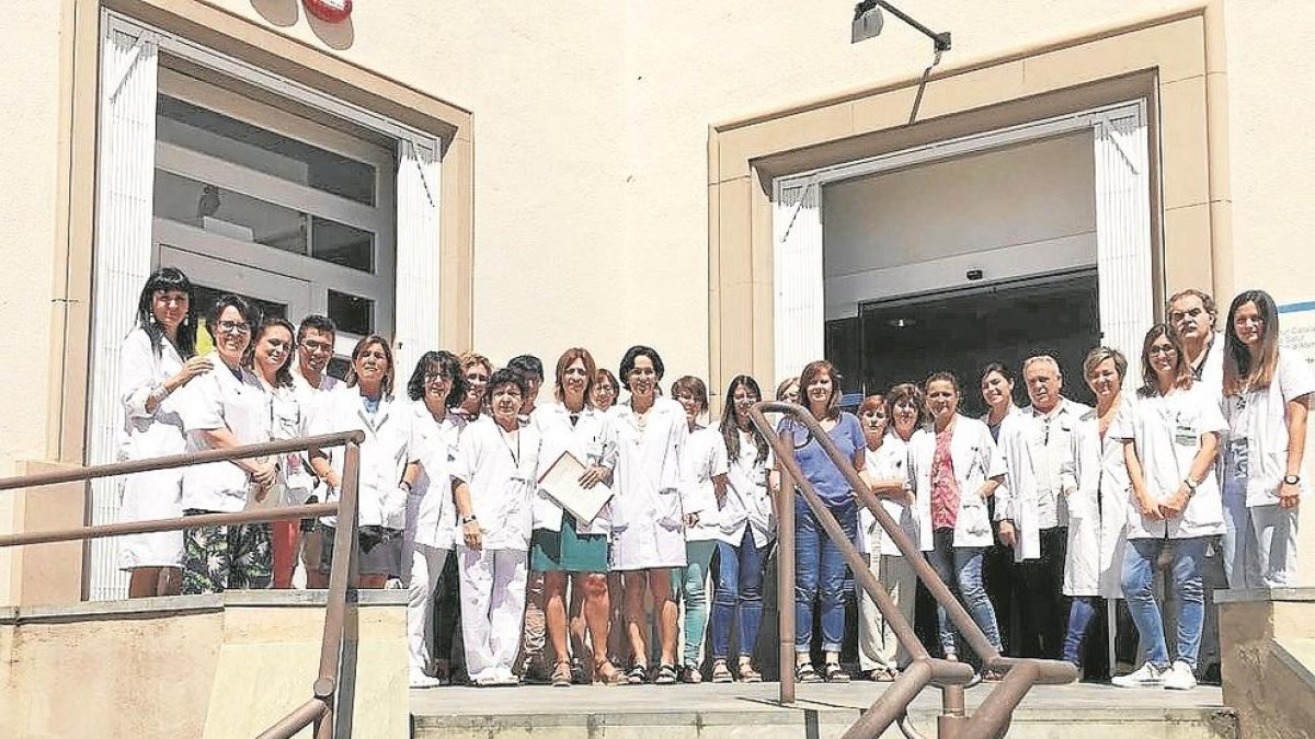 Imatge d'arxiu d'una protesta del personal d'un CAP de Lleida ciutat.