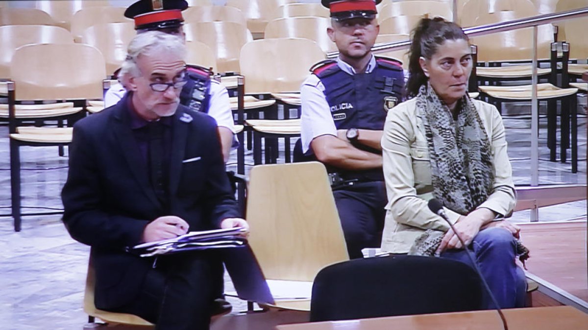 Fernando Blanco y Margarita Garau, en el juicio en la Audiencia. 