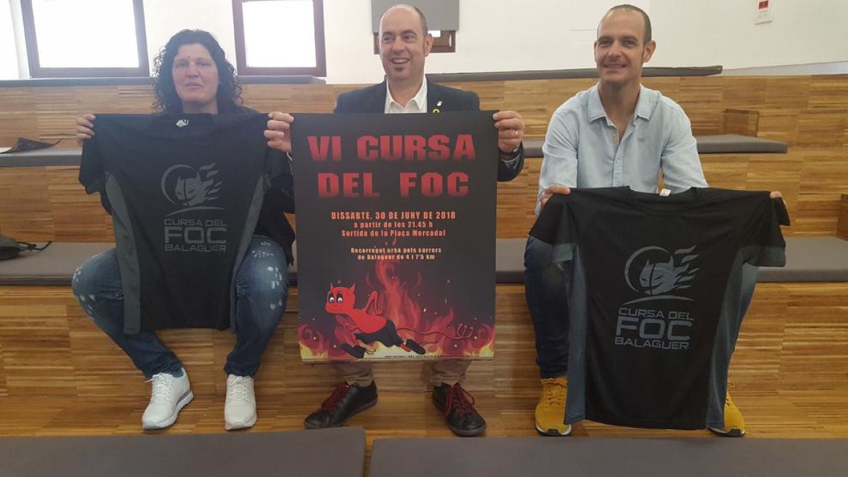 La organización presentó ayer la sexta Cursa del Foc de Balaguer.