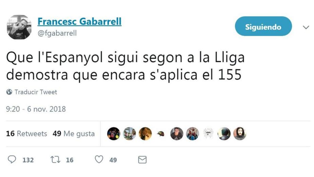 Gabarrell y el 155