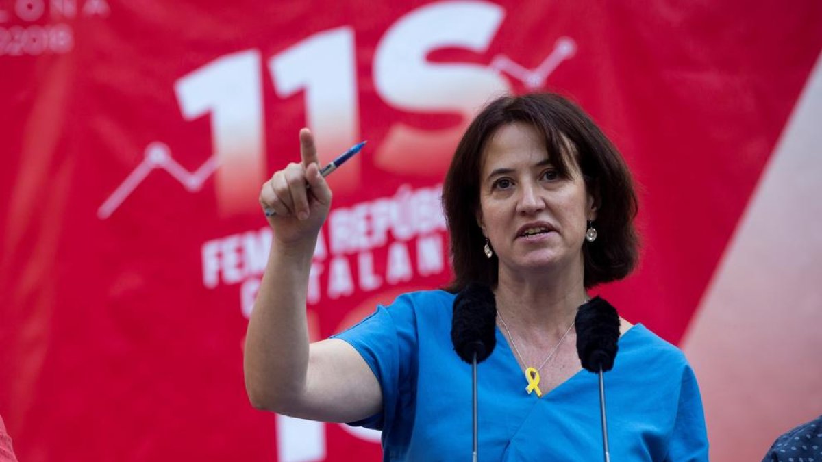 La presidenta de l'ANC, Elisenda Paluzie.