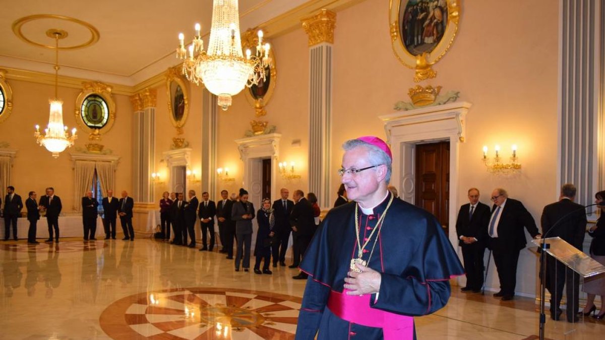 L’arquebisbe d’Urgell, Joan-Enric Vives, en una visita recent a Andorra, d’on és copríncep.