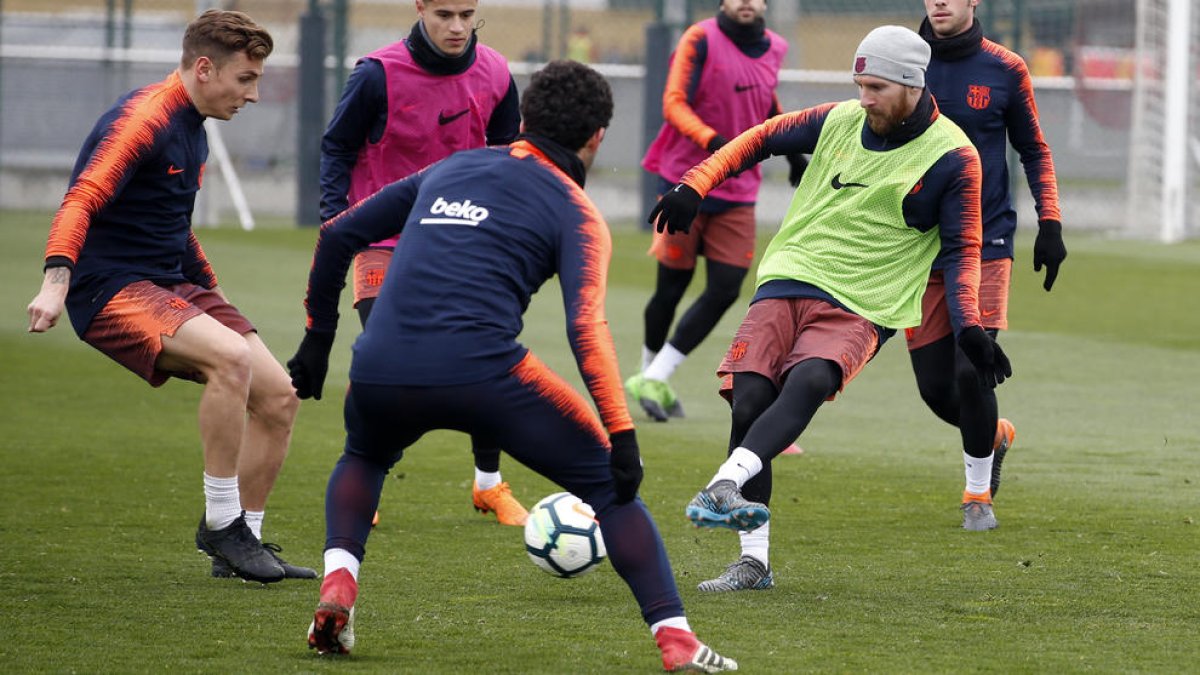 El equipo volvió ayer a los entrenamientos tras disputar el miércoles la Supercopa en Lleida.