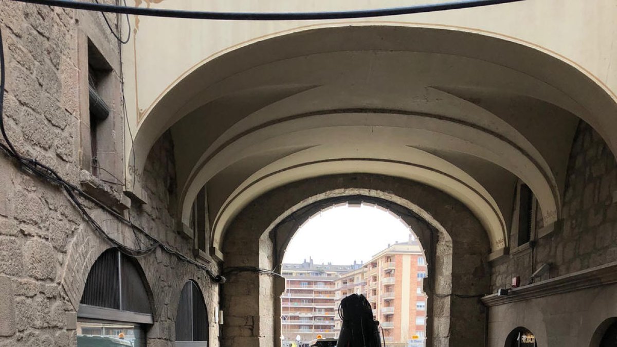 Les obres que es porten a terme al carrer Sant Miquel.