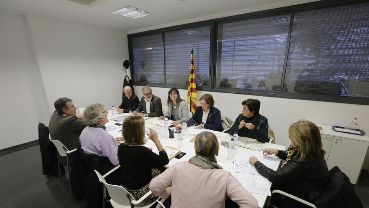Reunión del pleno del Consorci, con la consellera Laura Borràs.
