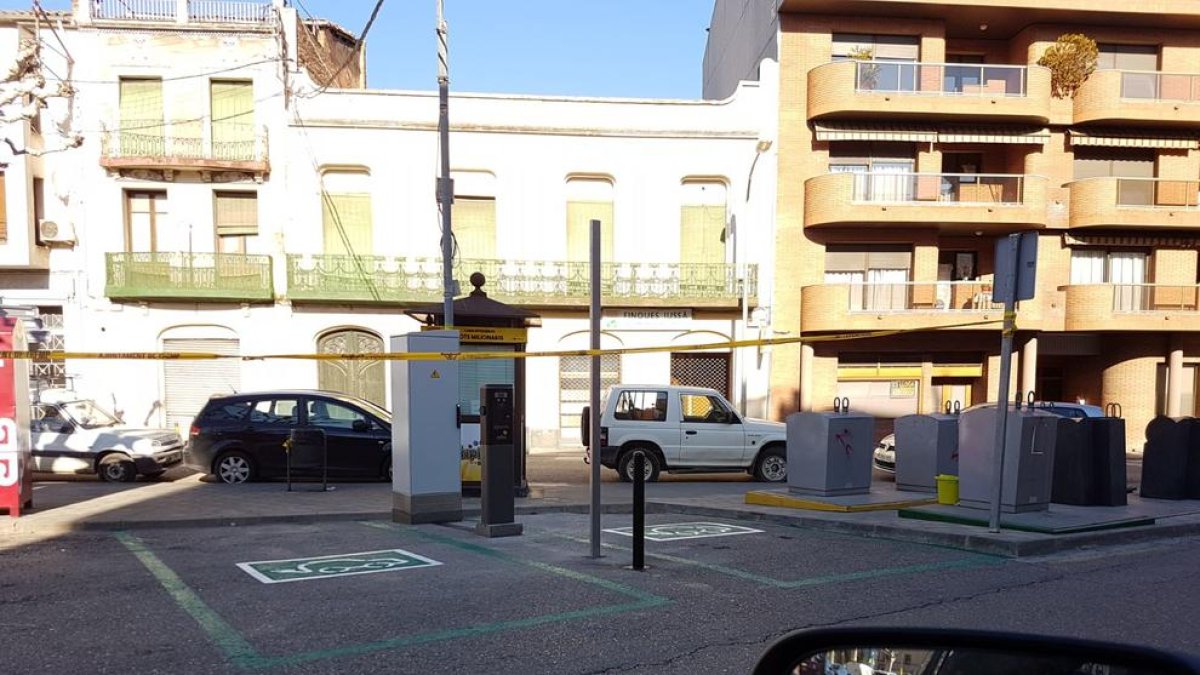 El punt de càrrega de la plaça Capdevila de la capital del Jussà.