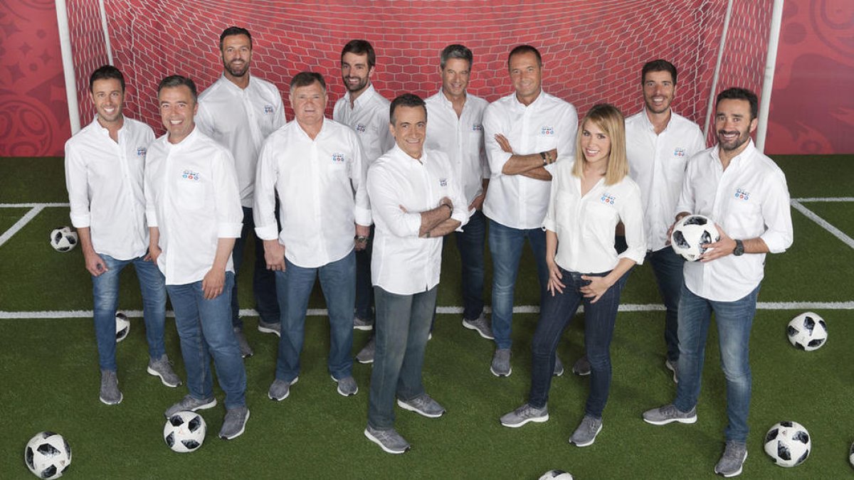 El equip de Mediaset para el Mundial.