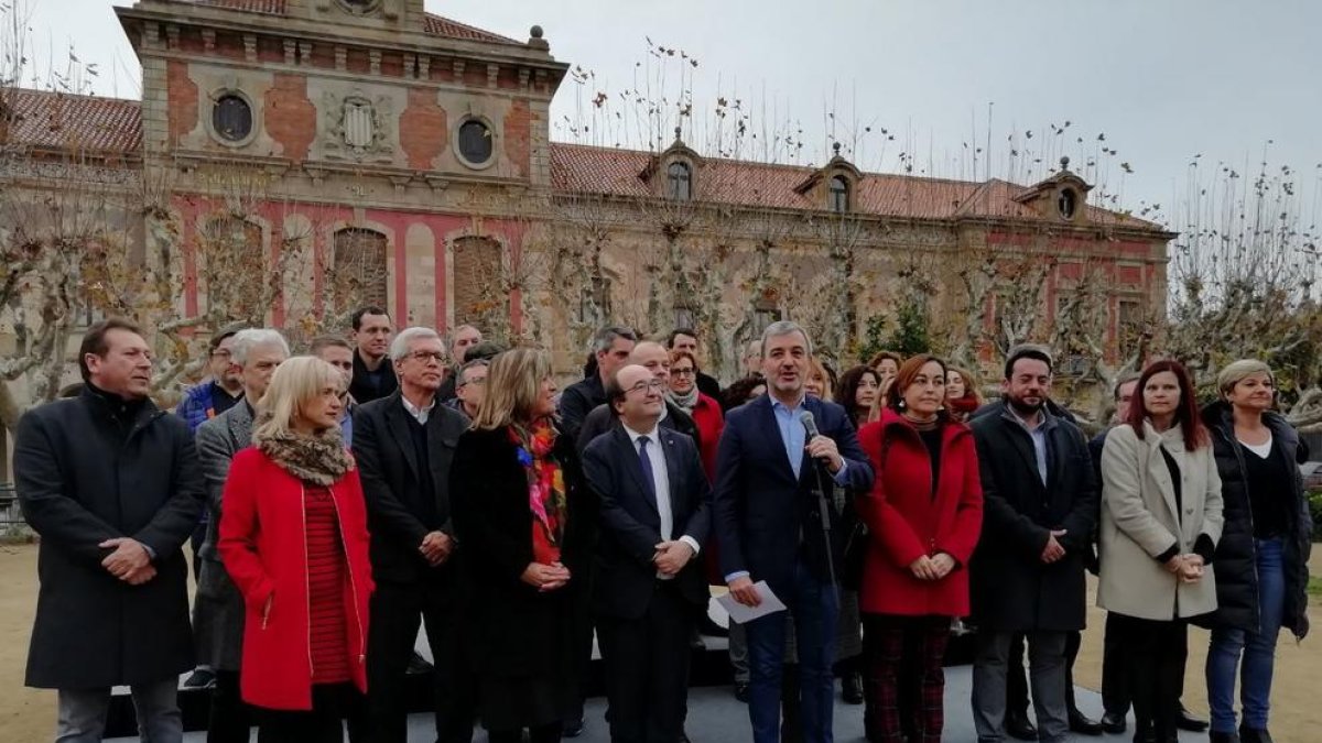 L'acte del PSC aquest dijous davant del Parlament.